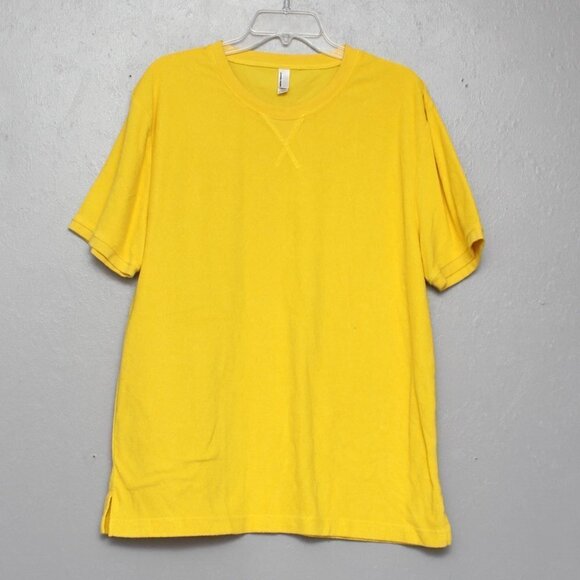 American apparel yellow terrycloth oversized tee - Picture 1 of 7